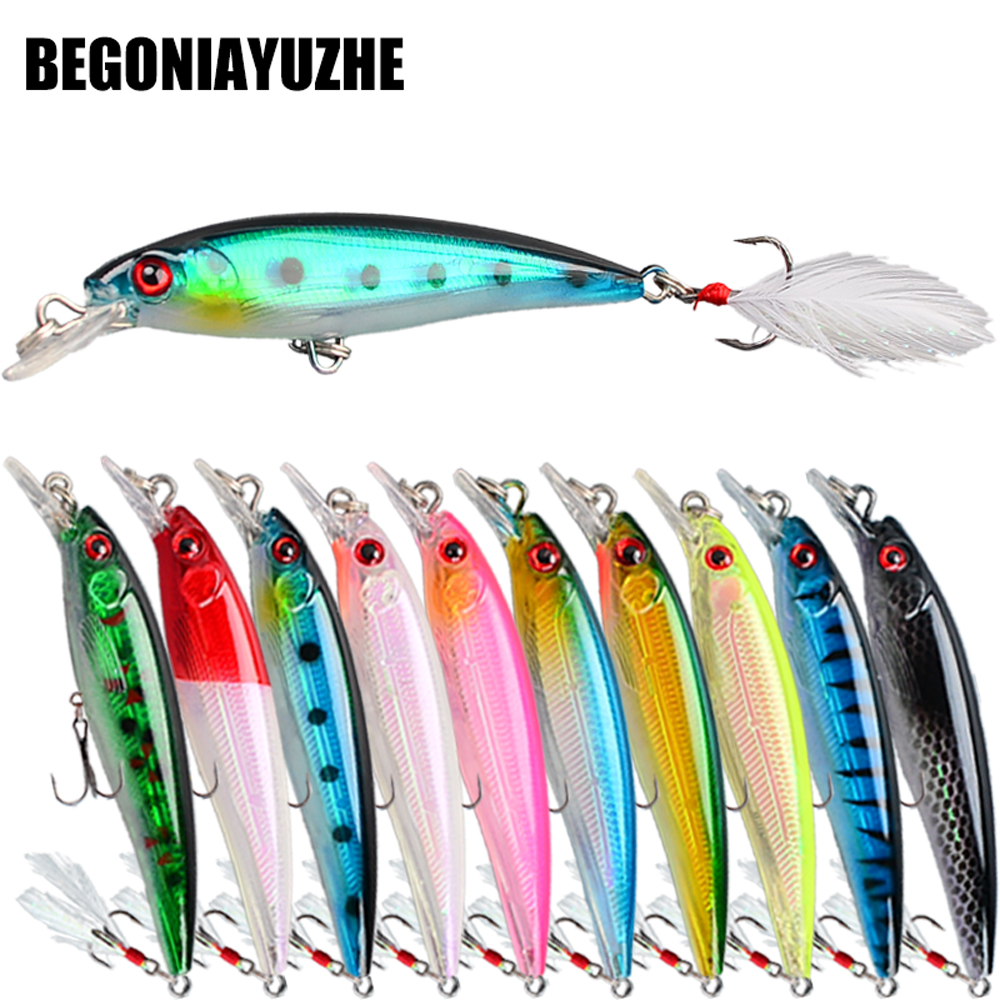 10pcs Bionic Minnow Fishing Lu - Fishing Hook Treble ulasan dan harga