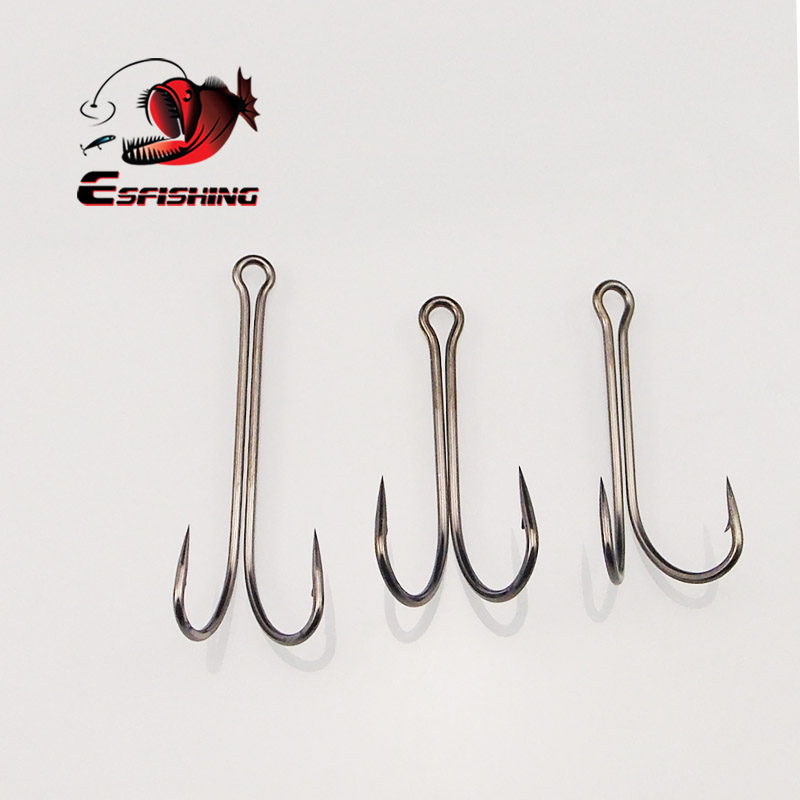 KESFISHING Double Hook Weedles - Fishing Hook Offset ulasan dan harga